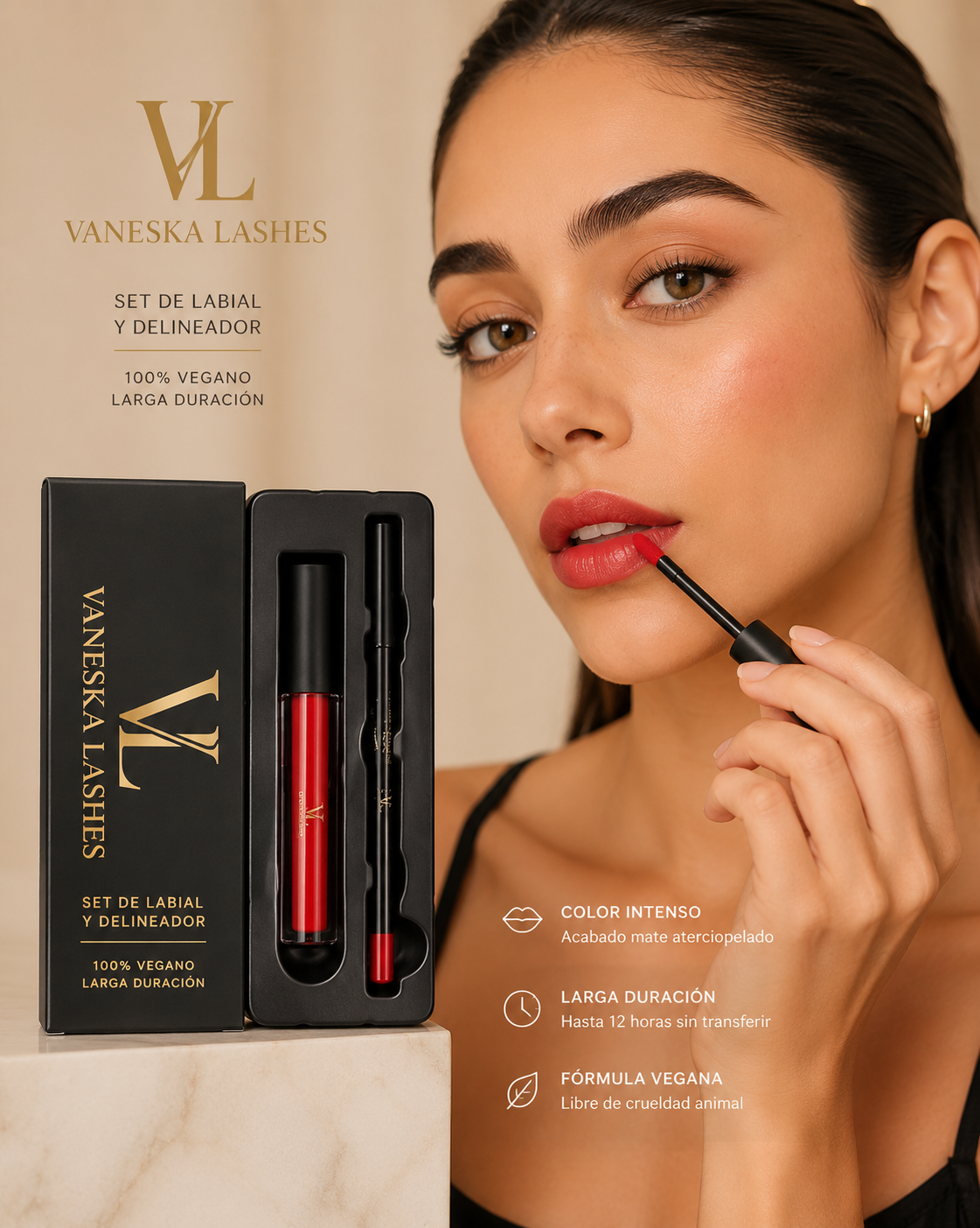 Set de delineador y labial
